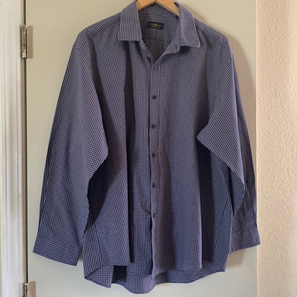 Club Room Men’s Long Sleeve Bottom Down Dress Shirt